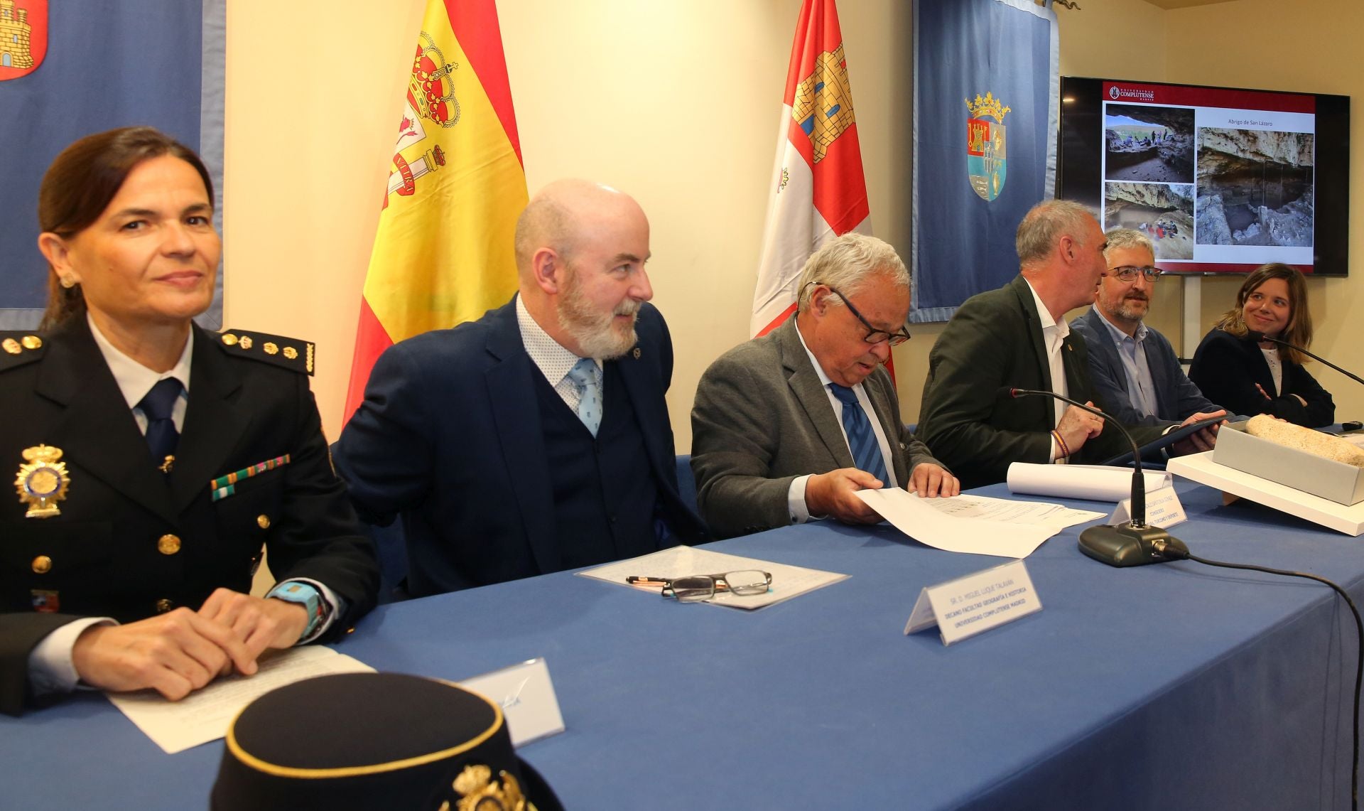 La presentación del hallazgo arqueológico de Segovia