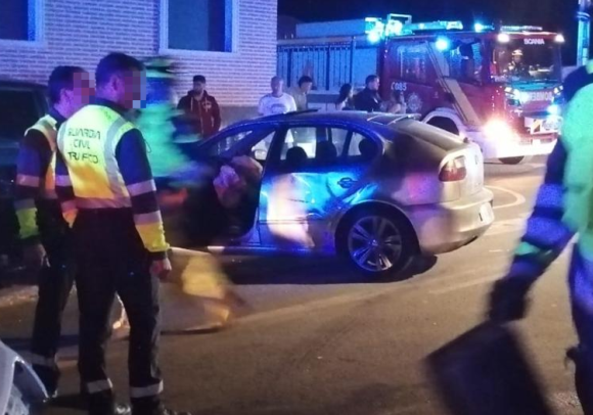 Estado en el que quedó el Seat León implicado en el accidente.
