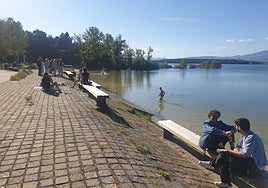 Zona del pantano de la playa de Aguilar, este pasado fin de semana.