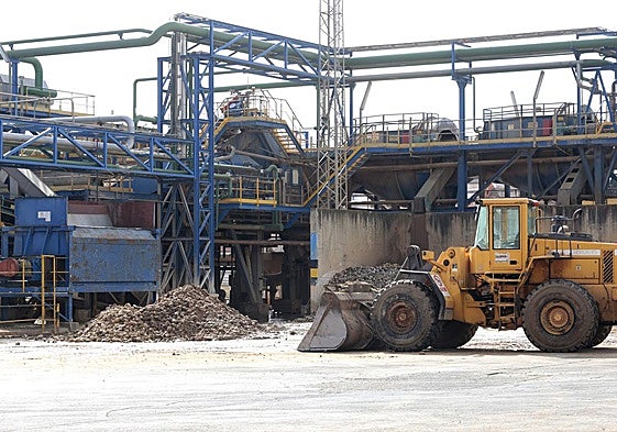 Instalaciones de la factoría azucarera de la localidad leonesa de La Bañeza.