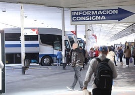 Imagen de archivo de la estación de autobuses de Valladolid.