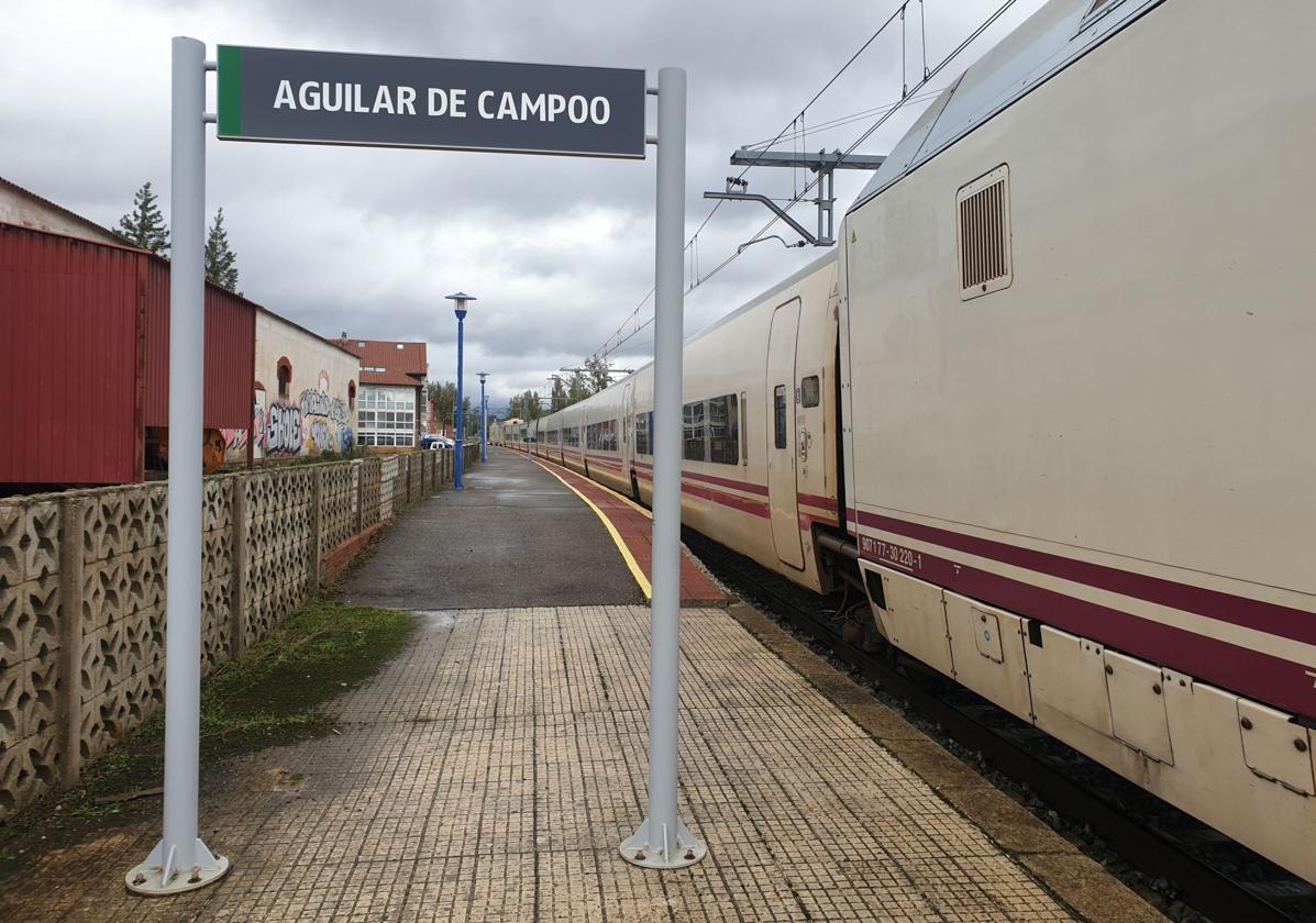 Imagen de archivo de la estación de Aguilar de Campoo.