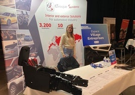Stand de Eurostyle Systems durante una feria de automoción.