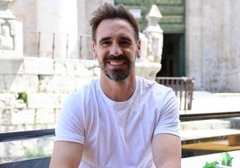 El exfutbolista del Real Valladolid Borja Fernández en la terraza de Jero Catedral.