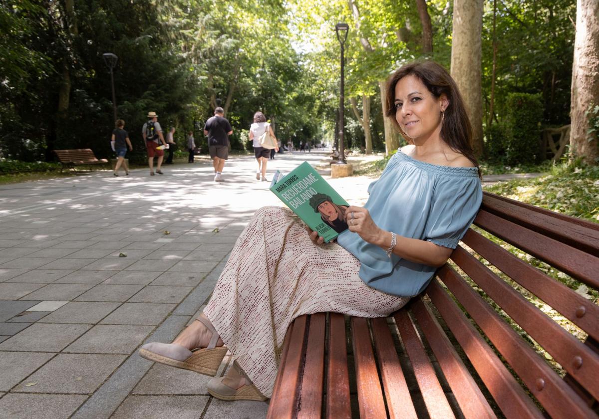 Mara Torres, en el Paseo Central del Campo Grande.