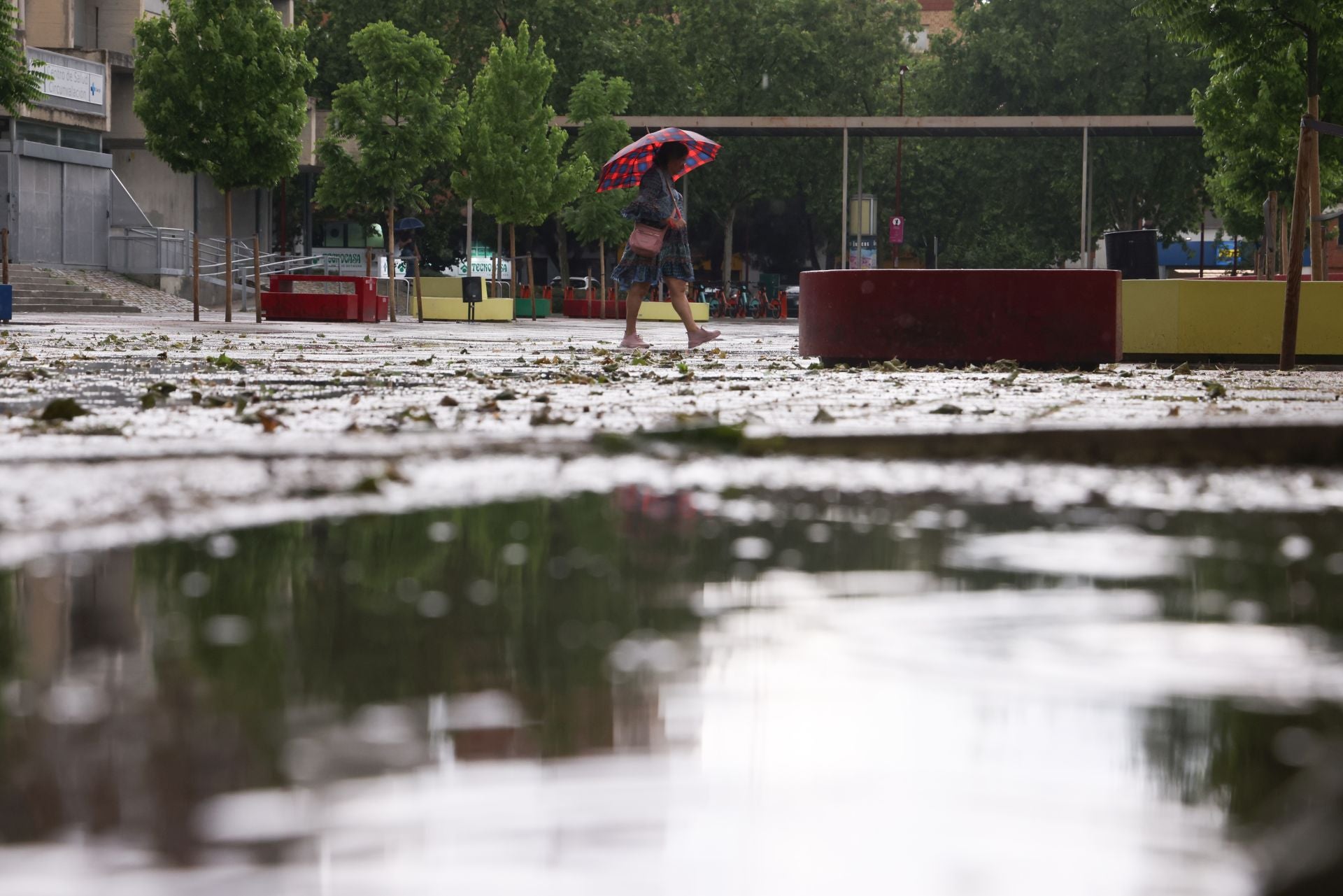 Las imágenes del chaparrón en Valladolid este viernes 30 de mayo