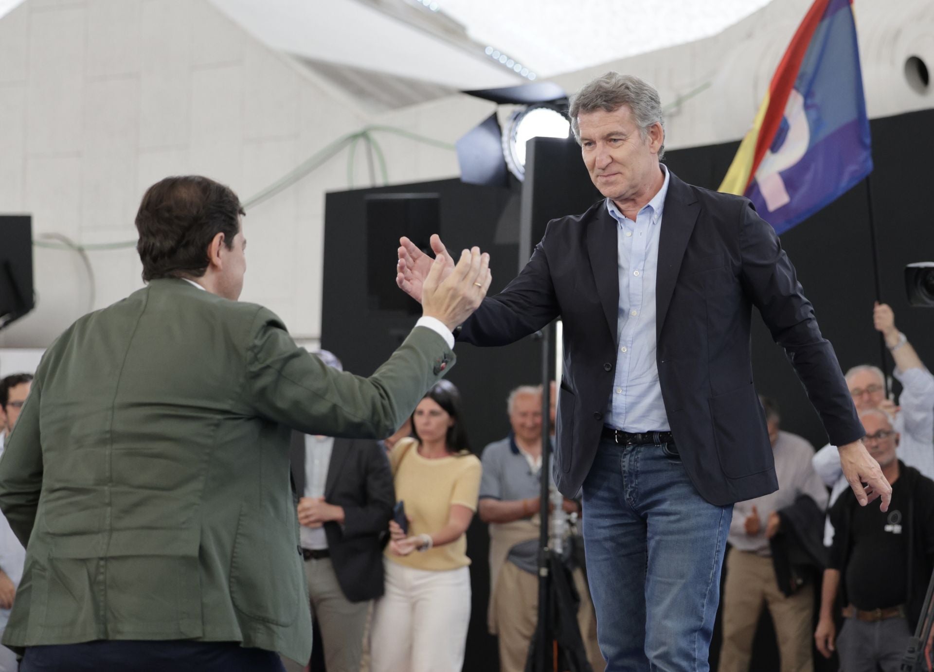Las imágenes del mitin de Alberto Núñez Feijóo en Valladolid