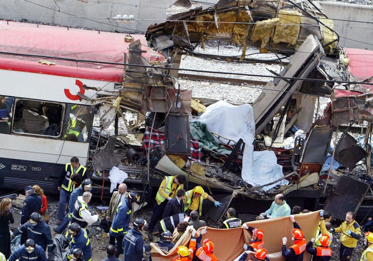 Atentado en la estación de Atocha en 2004.