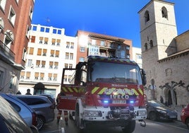 Intoxicada por humo en el incendio de una vivienda en Palencia