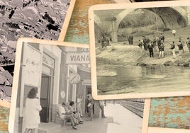 Collage de fotos antiguas de Viana