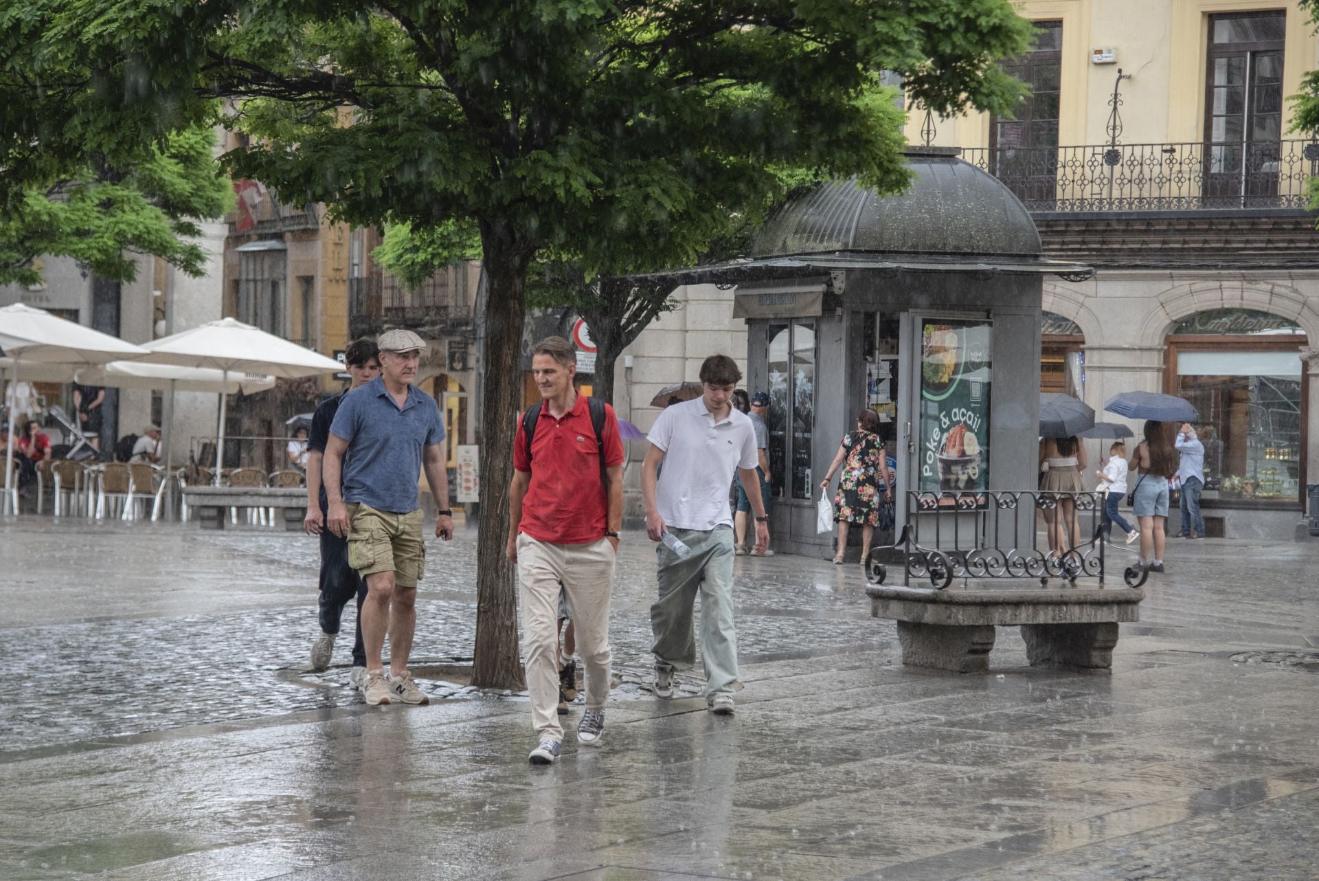 Una tormenta refresca Segovia