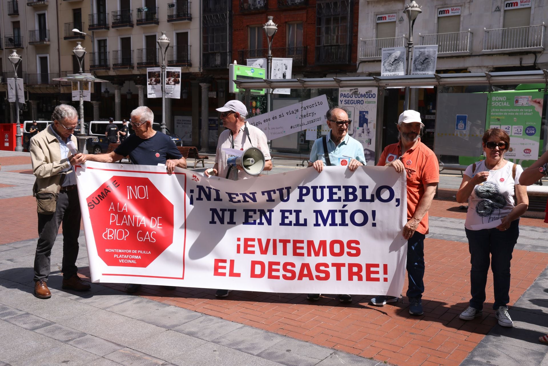 Protesta del mundo rural en Valladolid contra las plantas de biogás