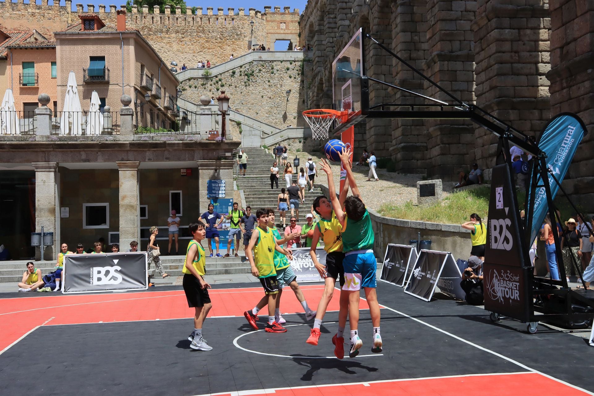 Fotos del campeonato de baloncesto 3x3 en Segovia
