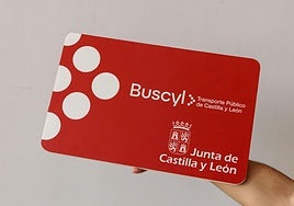 Tarjeta Buscyl de la Junta de Castilla y León.
