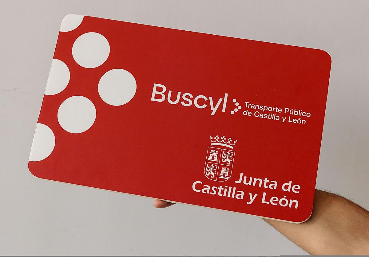 Tarjeta Buscyl de la Junta de Castilla y León.
