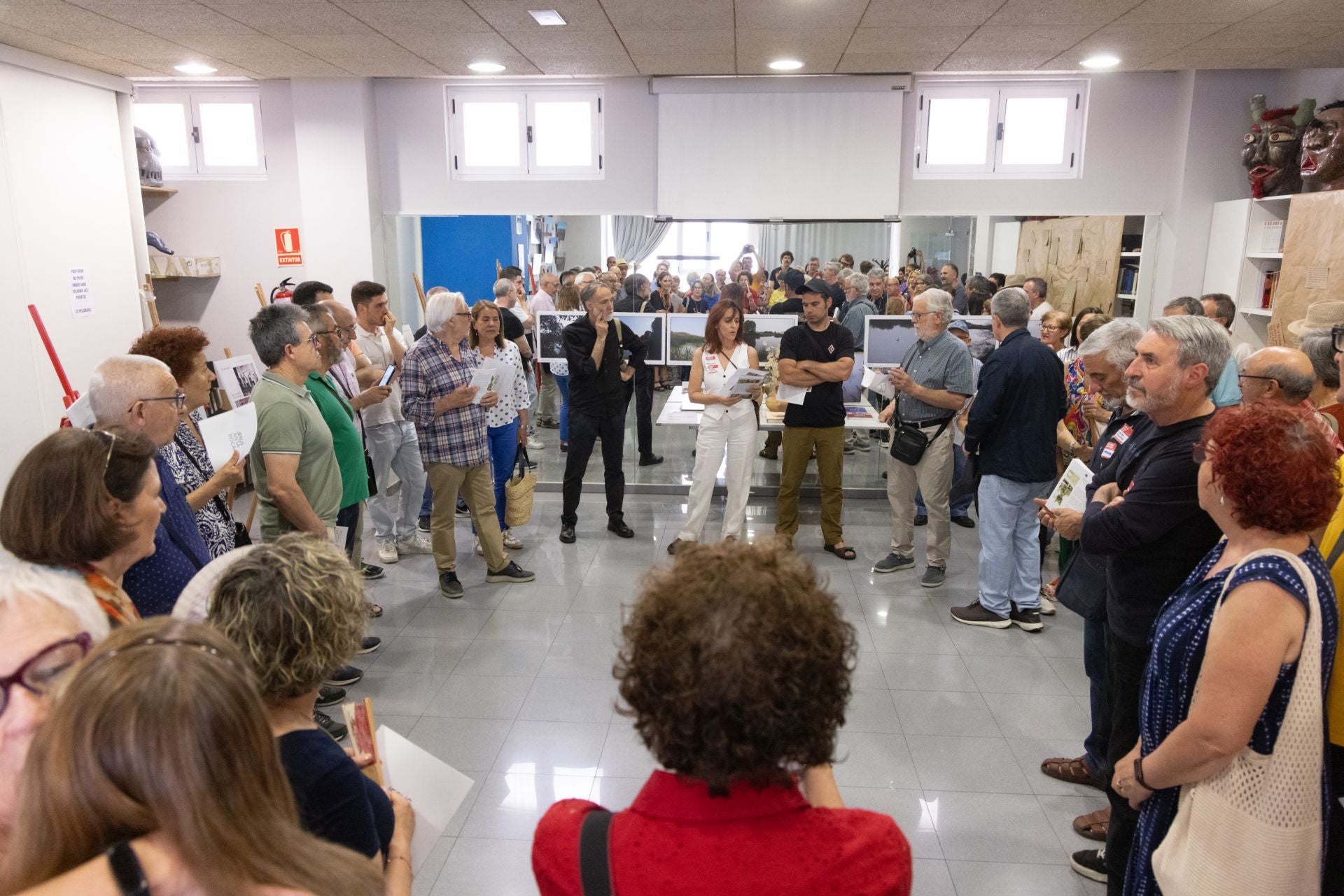 Una exposición en el barrio Belén homenajea a Jesús Anta