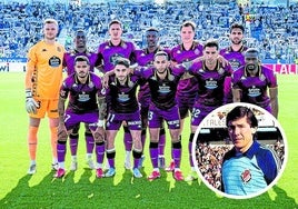 Último once del Real Valladolid esta temporada en Leganés. A la derecha, Fenoy.