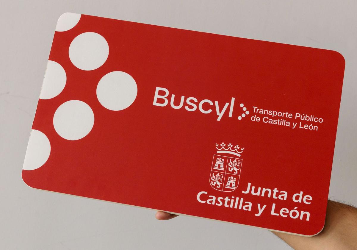 Tarjeta Buscyl de la Junta de Castilla y León.