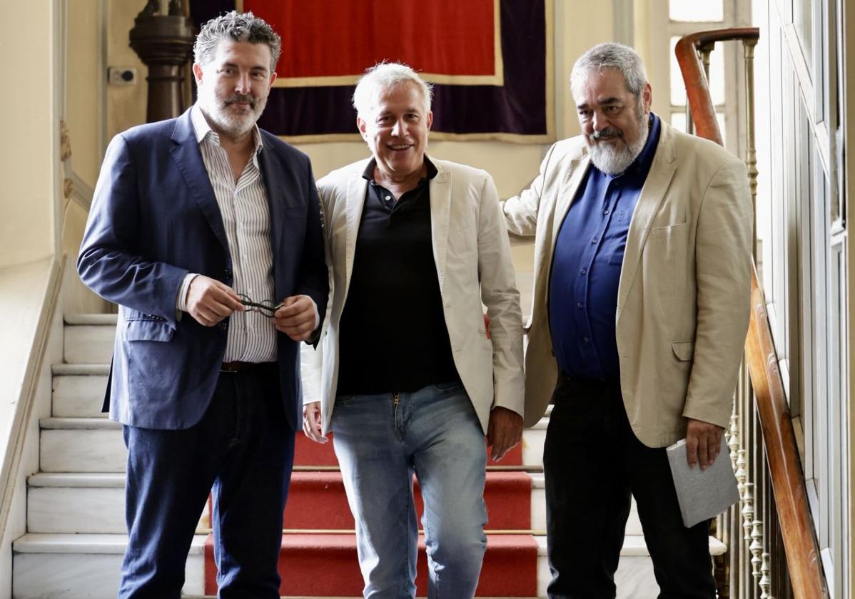 Julián Quirós, Ignacio Elguero y Carlos Aganzo.