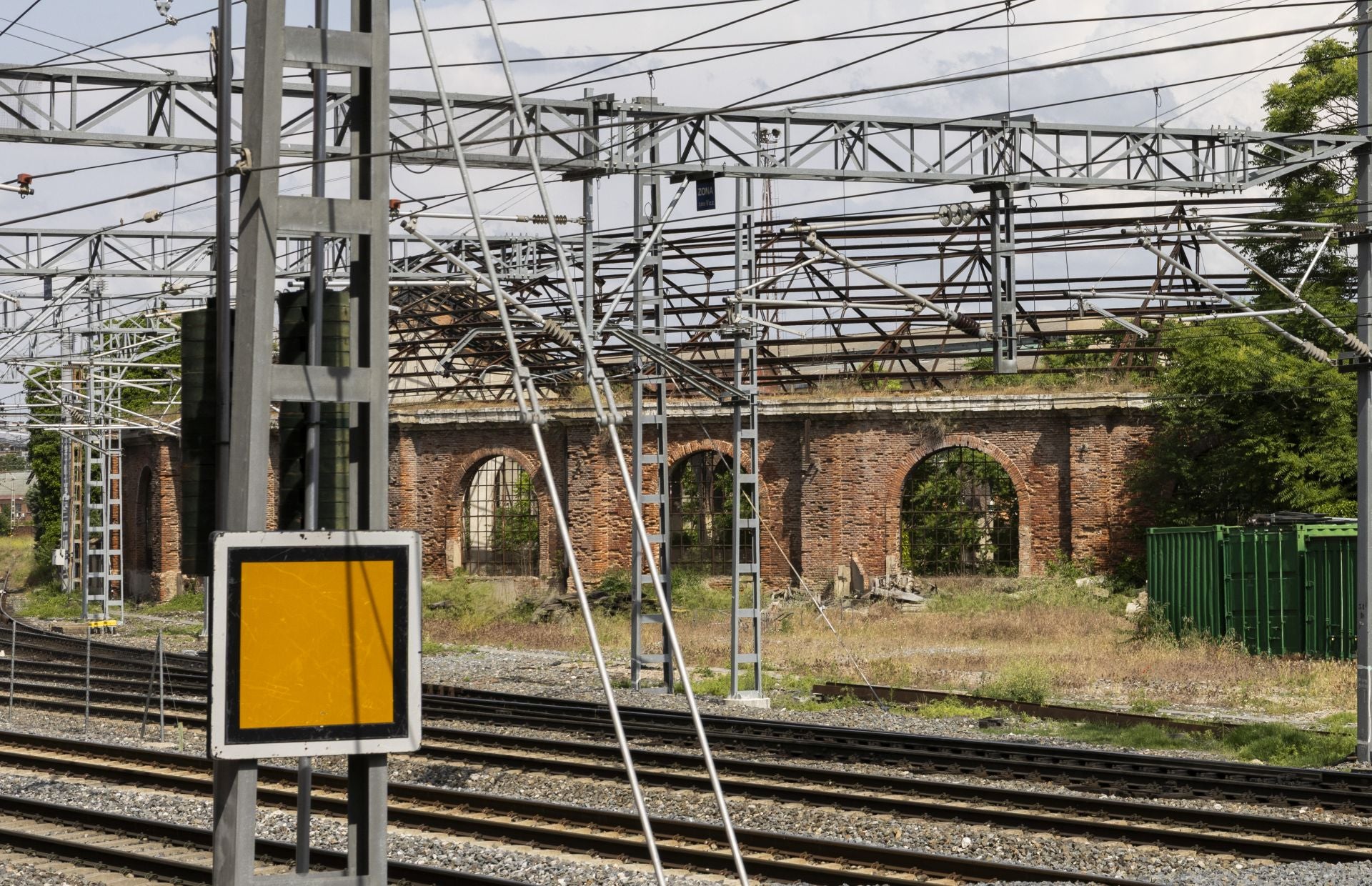 El primer depósito de locomotoras con diseño de herradura está en Valladolid