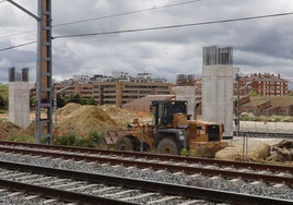 Aspecto de las obras en el salto del carnero, el pasado 15 de mayo.