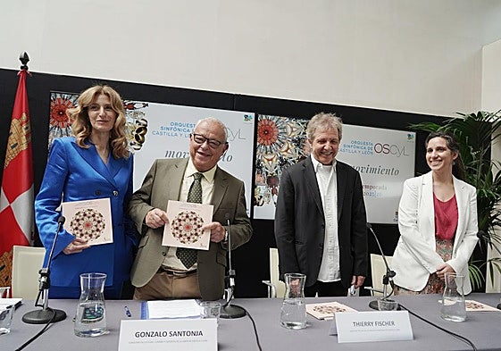 Mar Sancho, Gonzalo Santonja, Thierry Fischer y Lucrecia Colominas.