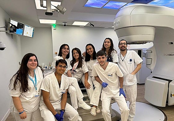 Alumnos en prácticas en Sanitio.