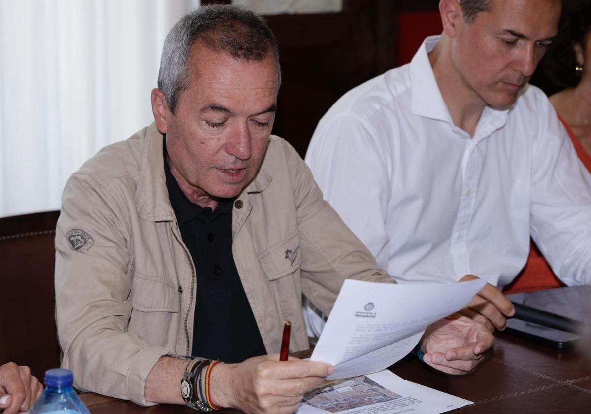 El concejal de Urbanismo, Ignacio Zarandona, este martes en la Junta de Gobierno del Ayuntamiento de Valladolid.