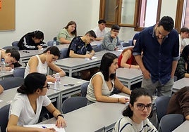Primer examen de las Pruebas de Acceso a la Universidad en Segovia.