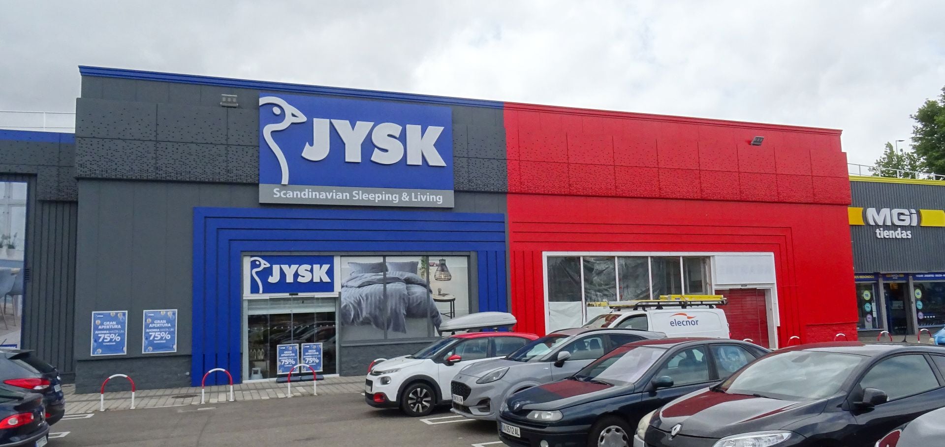 Futura nave de la empresa danesa de muebles Jysk en Valladolid
