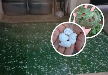Una fuerte granizada sorprende a Ventosa y Pozaldez: «Eran pedruscos como nueces»