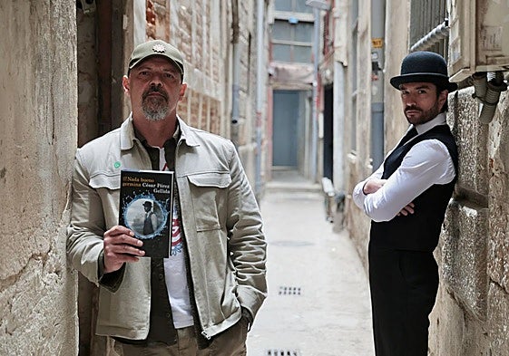 César Pérez Gellida en la presentación de 'Nada bueno germina'.