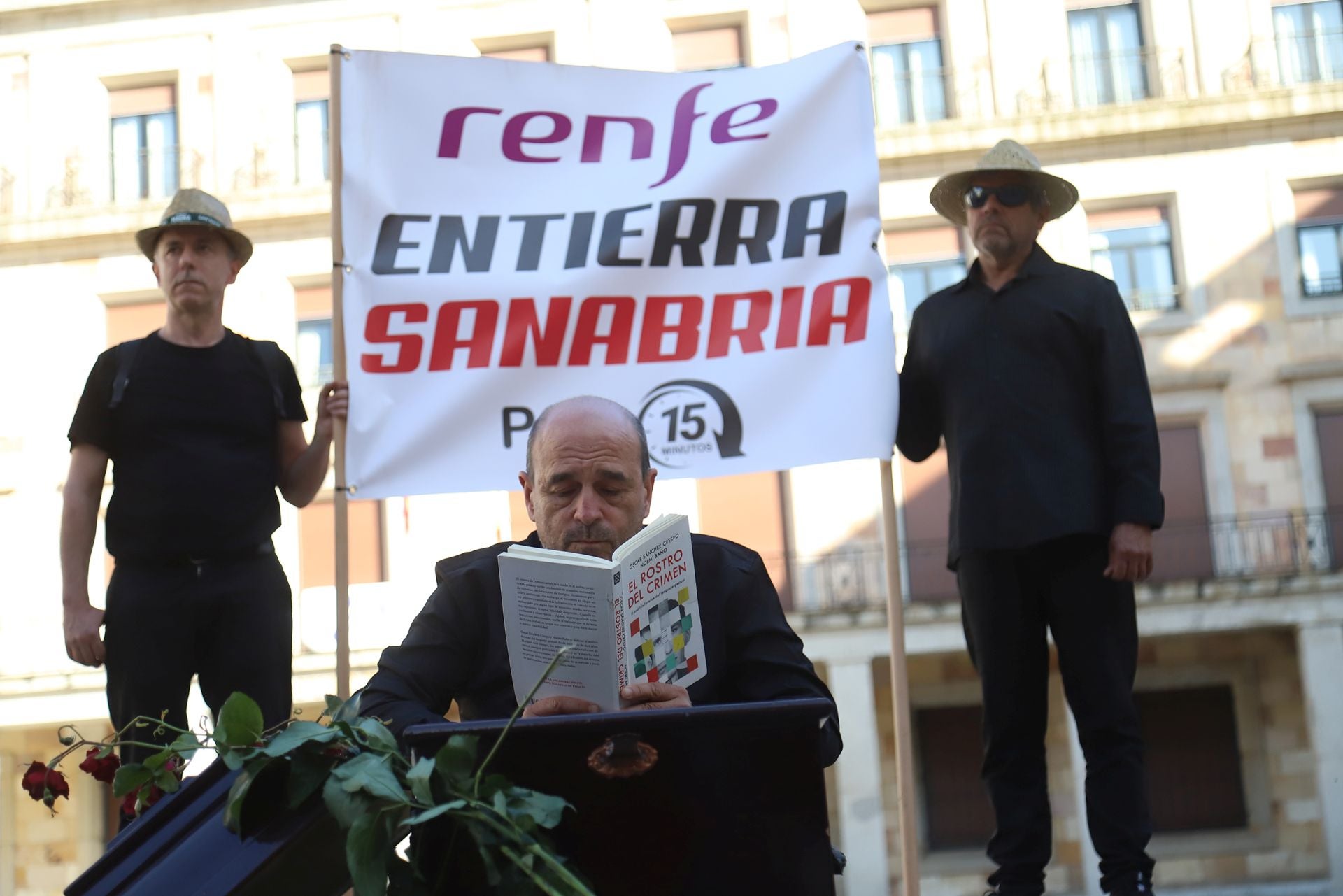 Acción reivindicativa «Renfe entierra Sanabria por 15 minutos»