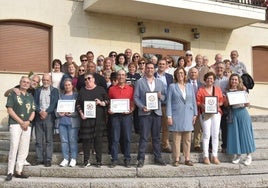 Los premiados en la convocatoria de A Huebra 2024.