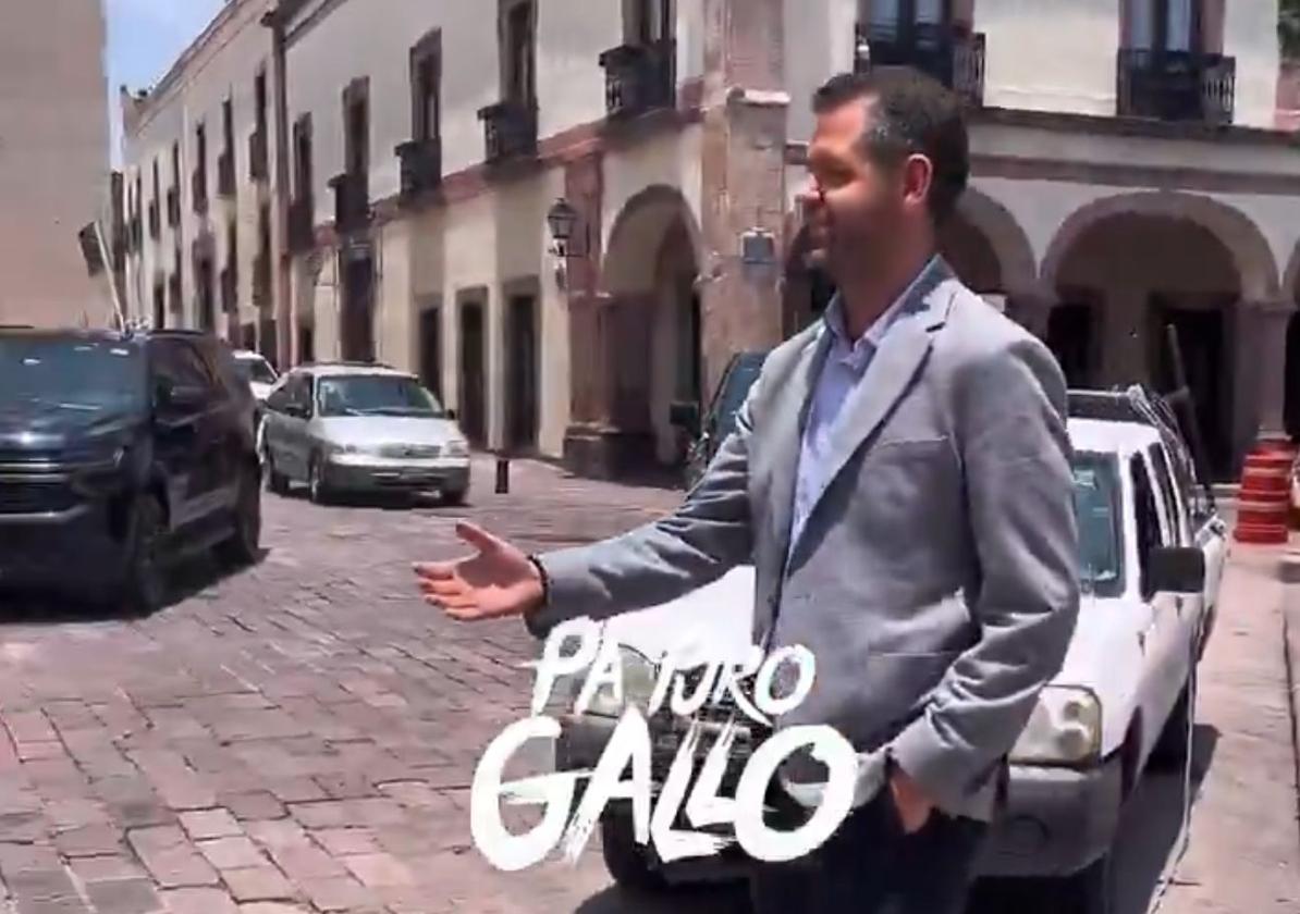 Gabriel Solares, el miércoles en Querétaro antes de reunirse con el gobernador del estado.