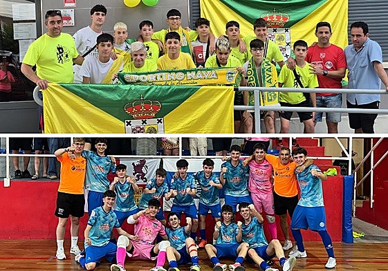 Equipos del Sporting Nava y el CD San Cristóbal clasificados para la fase final del campeonato de España de fútbol sala.