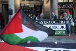 Concentración por Palestina en Fuente Dorada.