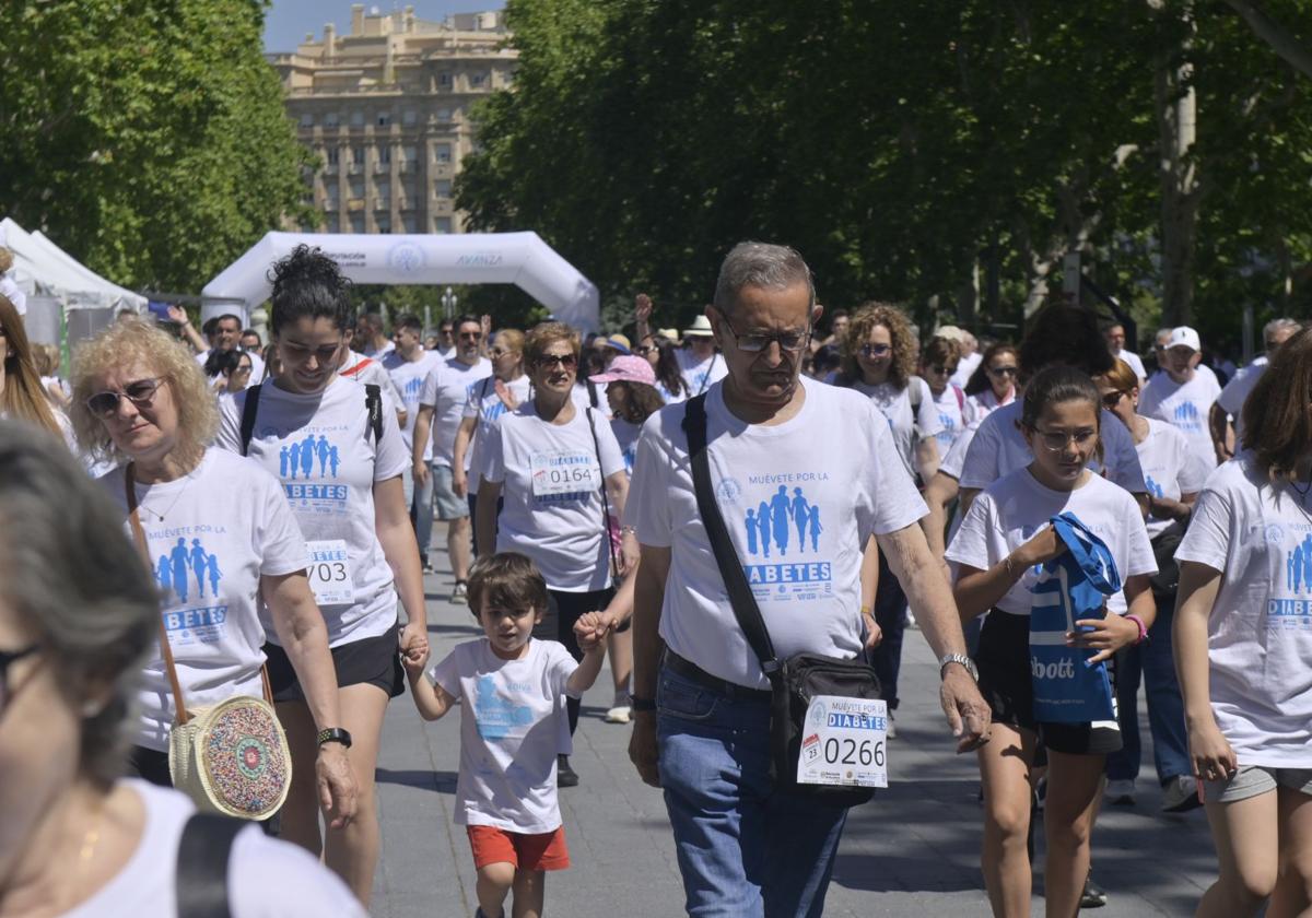 Imagen de la Marcha Solidaria por la Diabetes que se celebró el año pasado