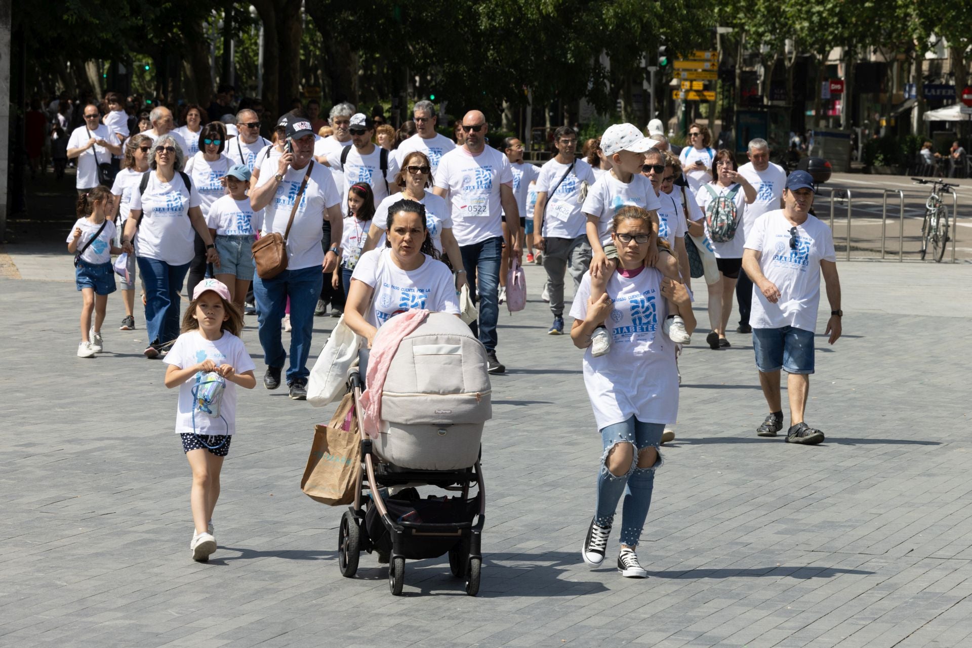 La marcha para dar visibilidad a la diabetes, en imágenes