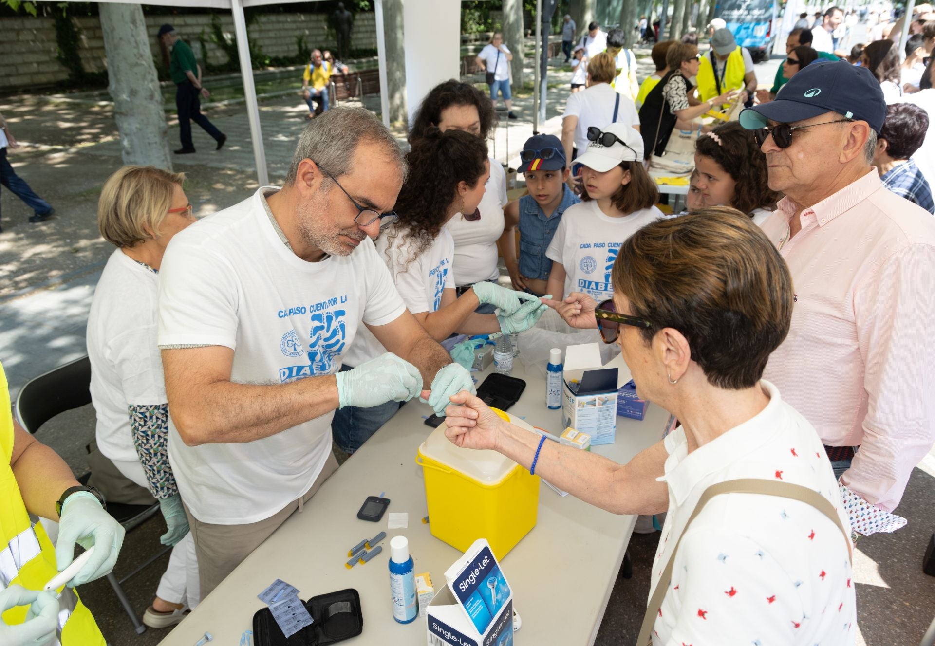 La marcha para dar visibilidad a la diabetes, en imágenes