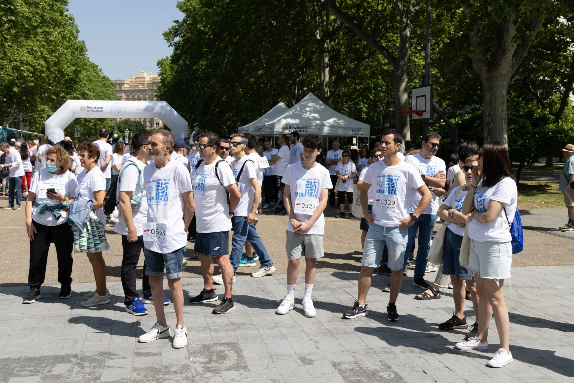 La marcha para dar visibilidad a la diabetes, en imágenes
