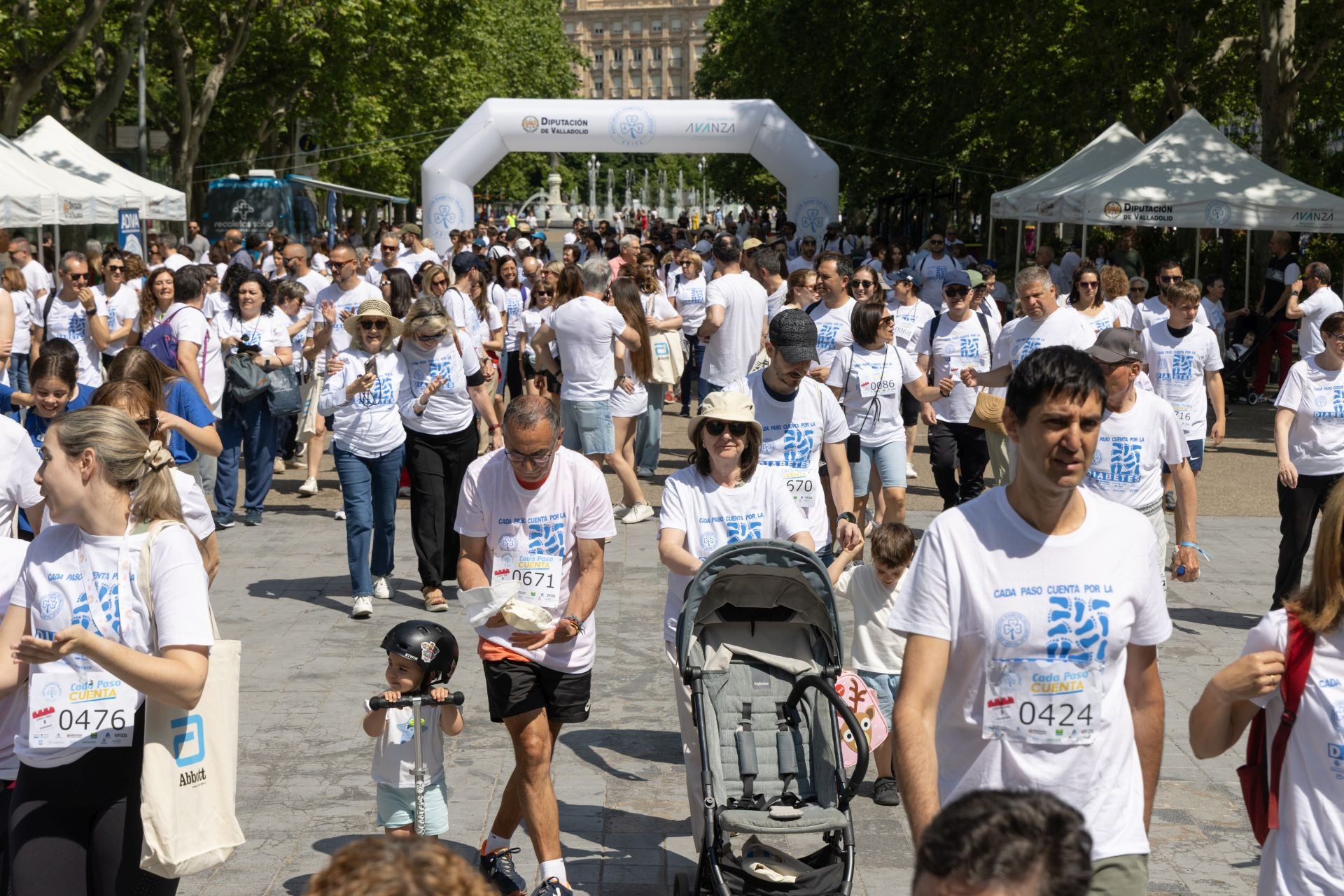 La marcha para dar visibilidad a la diabetes, en imágenes