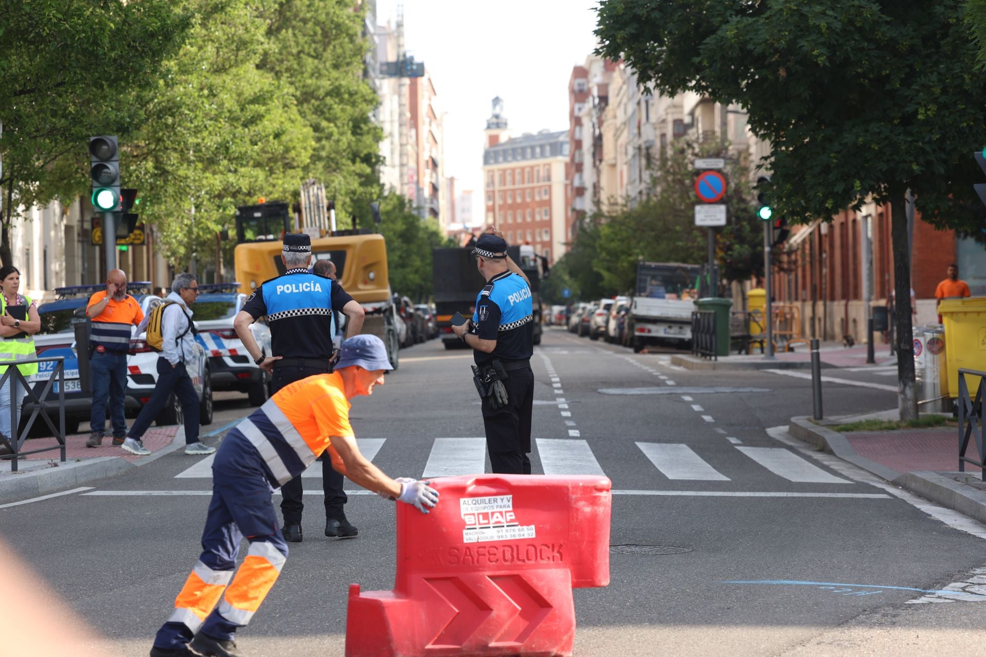 Las fotos del cierre al tráfico de la calle Gamazo, Muro y parte de Estación