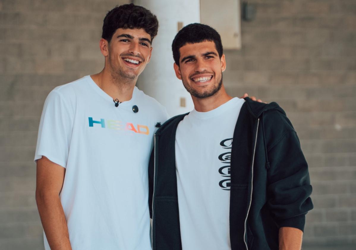 Coello y Alcaraz, en Miami hace poco más de un mes.
