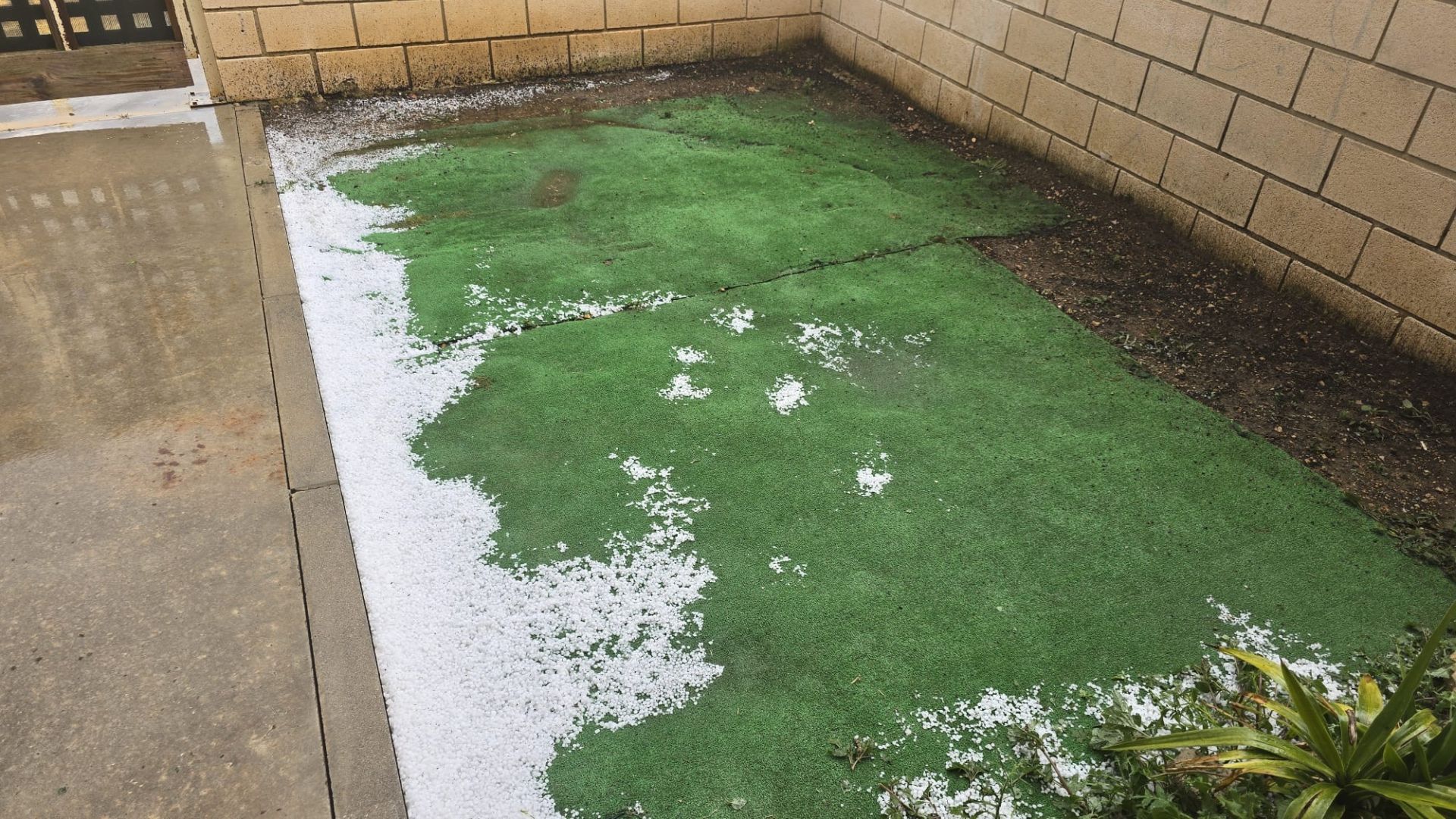 Granizo del tamaño de garbanzos en Mazariegos
