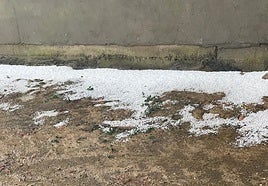 Granizo del tamaño de garbanzos en Mazariegos