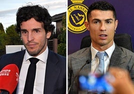 Íñigo Onieva (izda.) y Cristiano Ronaldo.