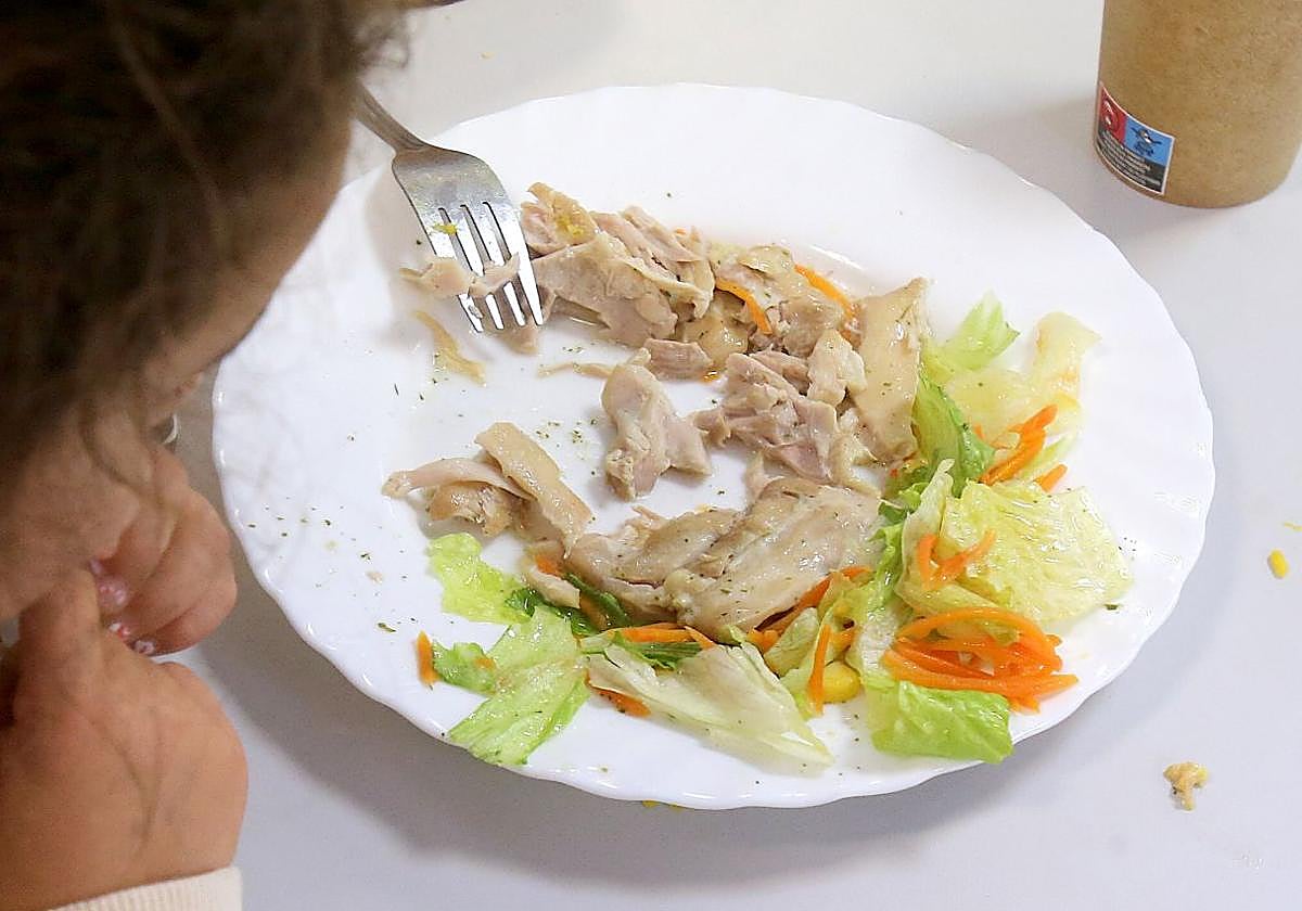 Imagen de archivo de un comedor escolar.