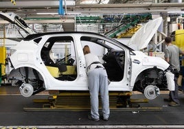 Cadena de montaje del Renault Captur en Valladolid en una imagen de archivo.