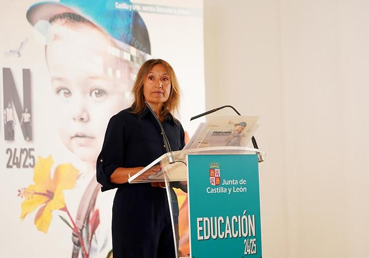 La consejera de Educación, Rocío Lucas, en la presentación del curso escolar 2024-2025.